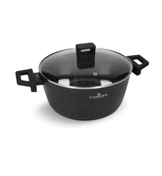 ZWIEGER FORTE Komplet garnków z pokrywkami 10 el / 16, 18, 20, 24, 28 cm / aluminium