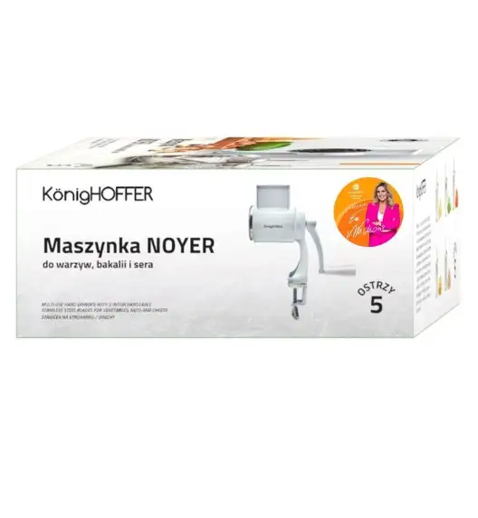 KONIGHOFFER MASZYNKA NOYER DO WARZYW,BAKALII I SERA 5 OSTRZY