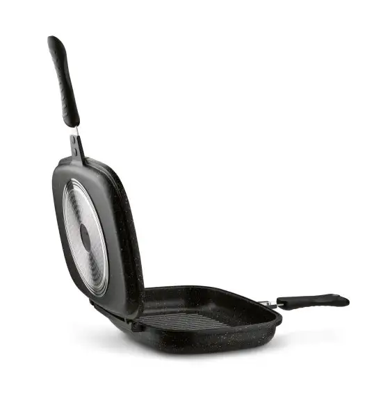 KONIGHOFFER PATELNIA DWUSTRONNA, ZAMYKANA DOPPIO MARBLE 32X24X7,5 CM INDUKCJA