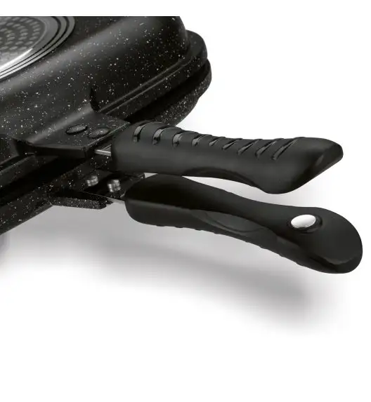 KONIGHOFFER PATELNIA DWUSTRONNA, ZAMYKANA DOPPIO MARBLE 32X24X7,5 CM INDUKCJA