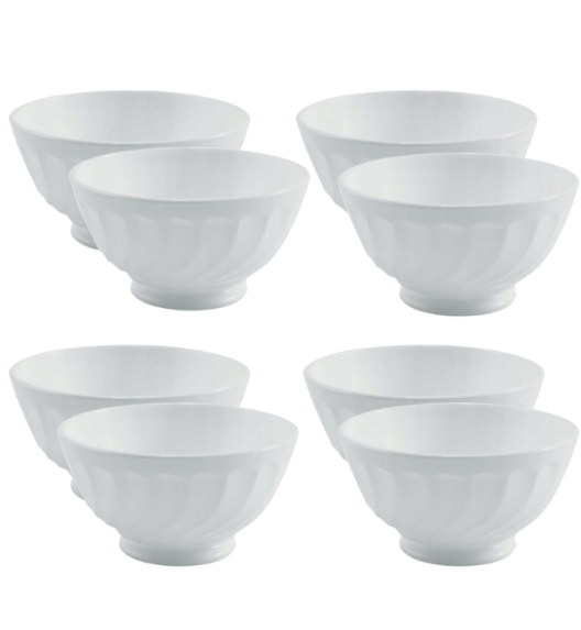 LUMINARC TRIANON 6 szt - Salaterka na stopce 13 cm / szkło hartowane