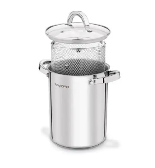 KONIGHOFFER GARNEK WYSOKI WIELOFUNKCYJNY Z SITKIEM 4L 16X21CM INDUKCJA