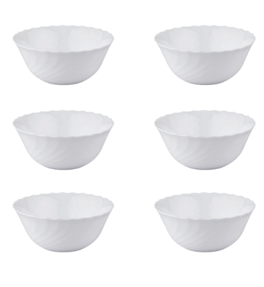 LUMINARC TRIANON 6 szt - Salaterka 18 cm / szkło hartowane