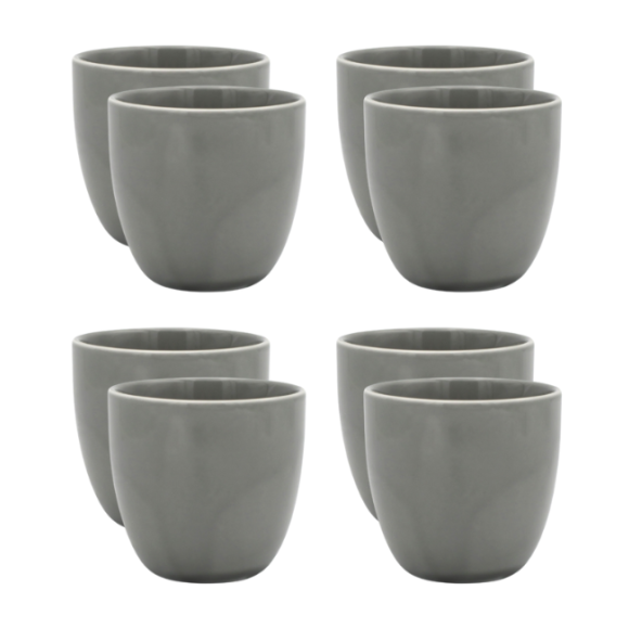 WYPRZEDAŻ! LUBIANA BILL | K1 Kubek 300 ml bez ucha | szary | porcelana x 6 SZT.