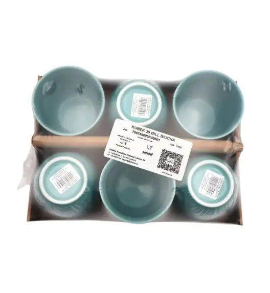 WYPRZEDAŻ! LUBIANA BILL | K5 Kubek 300 ml bez ucha | morski | porcelana x 12 SZT.