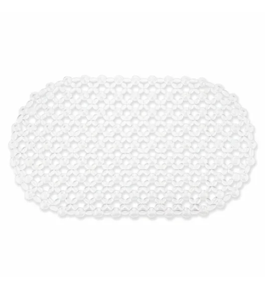 TADAR | MATA ANTYPOŚLIZGOWA ŁAZIENKOWA OWALNA 69X39CM TRANSPARENTNA