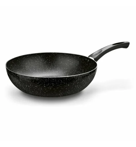 TADAR | WOK NON-STICK MARMARA BLACK 30X8.5CM INDUKCJA