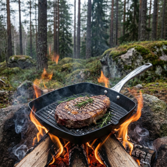 SKOTTSBERG | CAST IRON | Patelnia grilowa 28cm ŻELIWNA