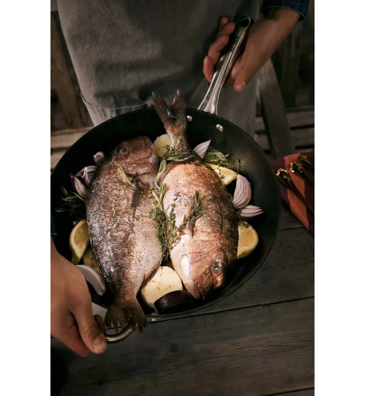 SKOTTSBERG | CAST IRON | Wok 34 cm ŻELIWNY