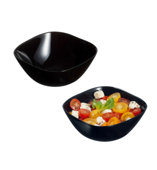 LUMINARC CARINE BLACK Salaterka 14 cm | szkło hartowane | !7017