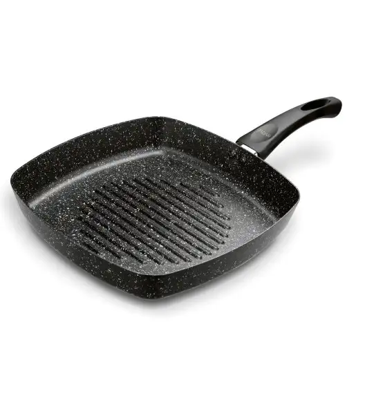 TADAR PATELNIA NON-STICK GRILLOWA MARMARA BLACK 26CM BEZ INDUKCJI
