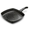 TADAR PATELNIA NON-STICK GRILLOWA MARMARA BLACK 26CM BEZ INDUKCJI