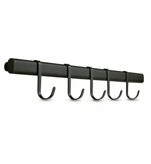 TADAR RELING KUCHENNY Z 5 WIESZAKAMI 60CM CZARNY