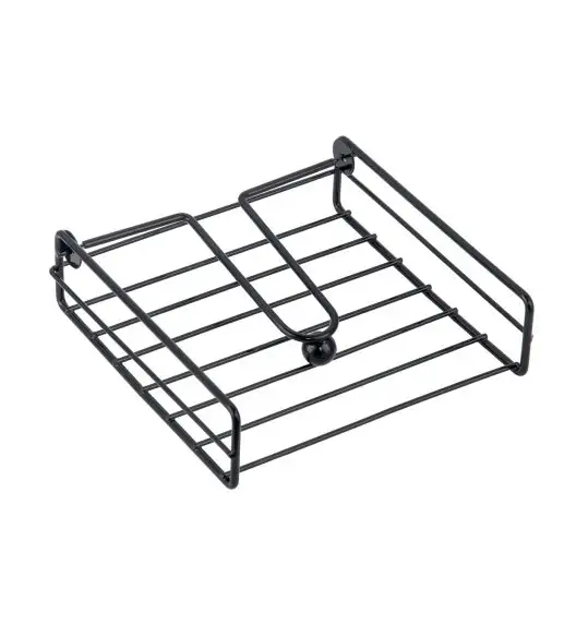 TADAR SERWETNIK Z KULKĄ CZARNY 19X19X5CM