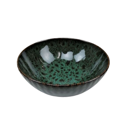 LUBIANA STONEWARE CERAMIKA / JADE ZIELONY / Salaterka 17 cm / odcień zielonego