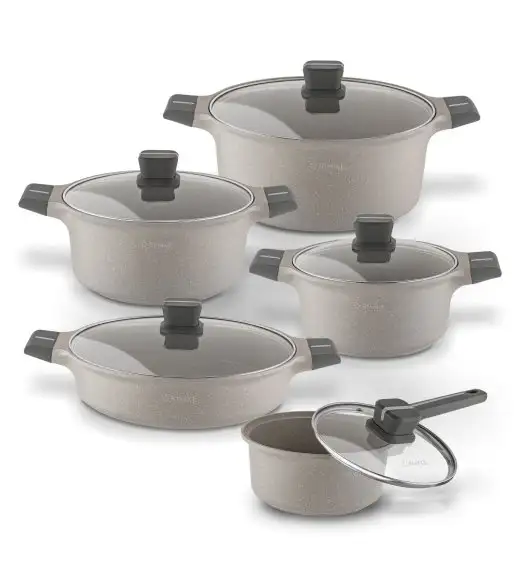 STARKE PRO STONEWARE MARBLE KPL.GARNKÓW 10EL. ( GARNEK Z/P 20/24/28 +PAT. KRÓT.UCH 28 Z/P+ R.18 Z/P)