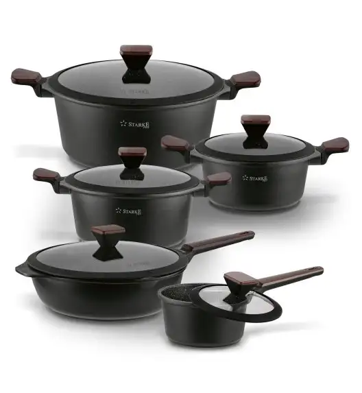 STARKE PRO REDWOOD KPL.GARNKÓW 10EL. ( R.16CM+G.20/24/28CM +PAT.28)