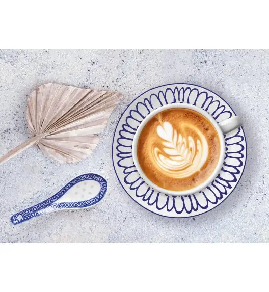 MG HOME | ZESTAW KAWOWY Z PORCELANY FIORI 4x240 ml