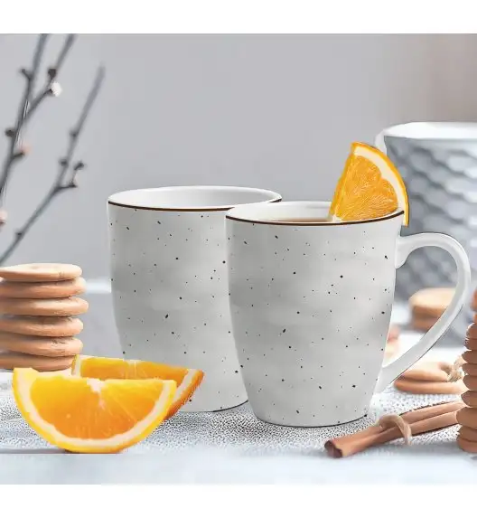 MG HOME | ZESTAW KUBKÓW PORCELANOWYCH ANTICO 6x360 ml