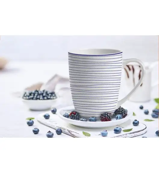 MG HOME | ZESTAW KUBKÓW PORCELANOWYCH MAREA 6x360 ml