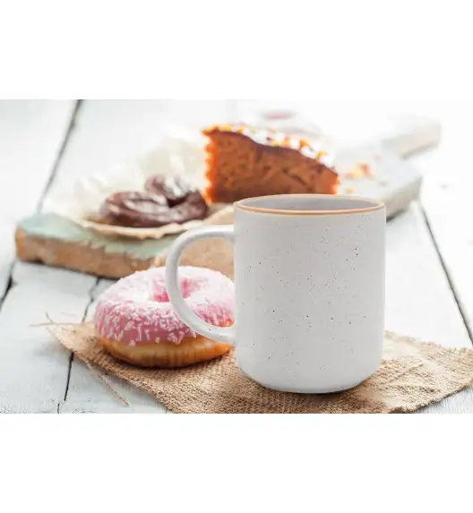 MG HOME | ZESTAW KUBKÓW Z KAMIONKI ARTENA WHITE 6x400 ml