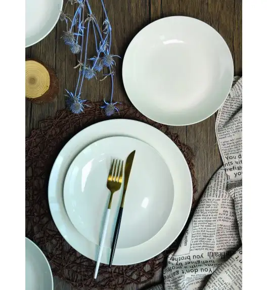 MG HOME | ZESTAW OBIADOWY Z PORCELANY CLASSIC 18 EL / 6 OS