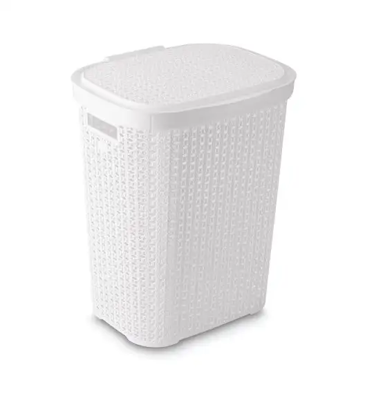 TADAR KOSZ NA BIELIZNĘ II 37,5X44,5X55 BIAŁY 55L