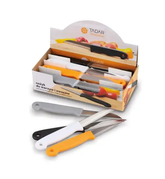 TADAR DISPLAY ZESTAW NOŻYKÓW DO WARZYW I OWOCÓW 36 SZT. MIX KOLOR