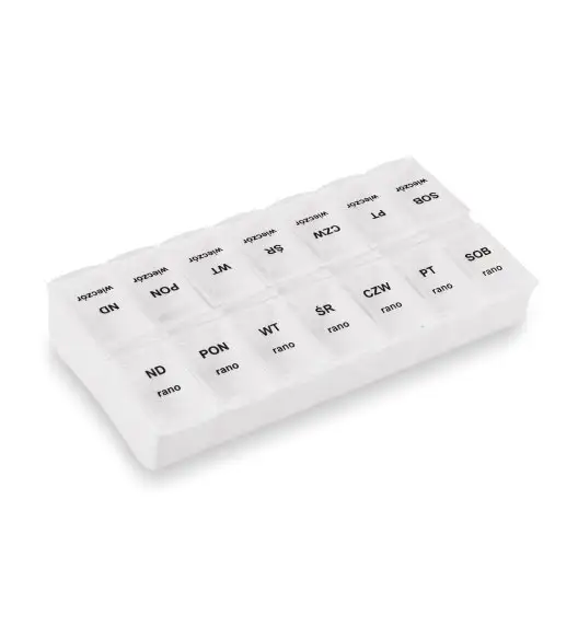 TADAR POJEMNIK NA LEKI 7 DNI RANO/ WIECZÓR 15X2,5X2CM