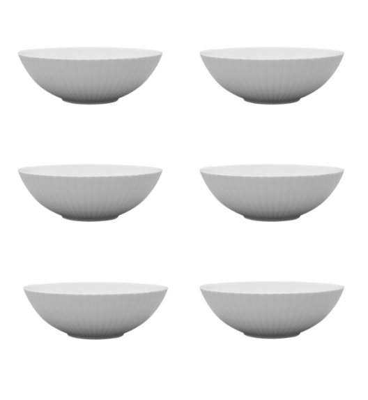 LUBIANA DAISY Salaterka 17 cm | biała porcelana | luz x 6 sztuk