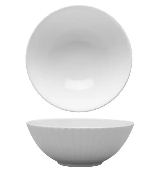 LUBIANA DAISY Salaterka 17 cm | biała porcelana | luz x 12 sztuk