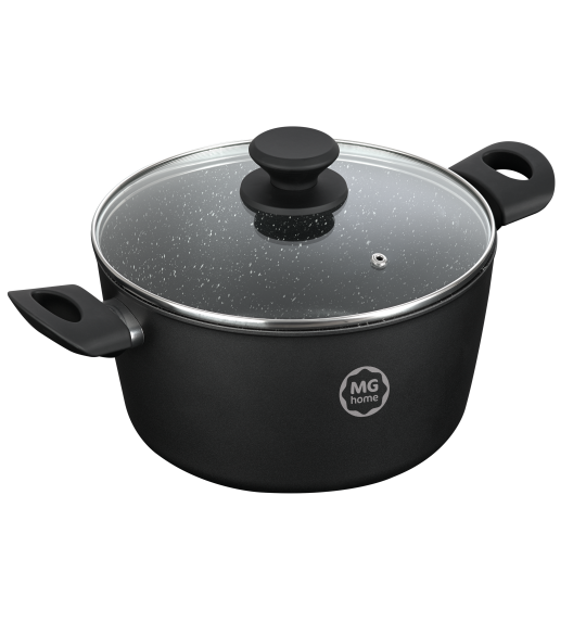 MG HOME | MARBLE KOMPLET GARNKÓW ALUMINIOWYCH 6 EL.