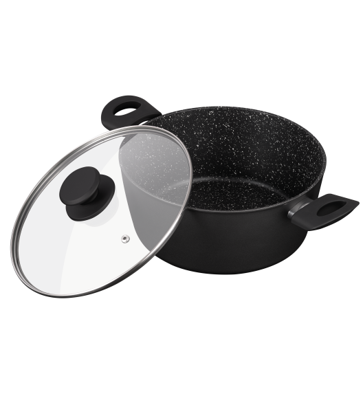 MG HOME | MARBLE KOMPLET GARNKÓW ALUMINIOWYCH 6 EL.