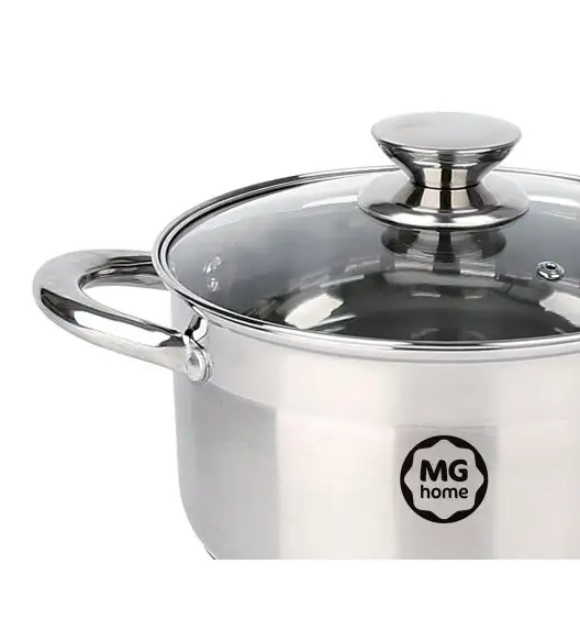 MG HOME | MODERNO STEEL BRUSHED KOMPLET GARNKÓW 8 EL.