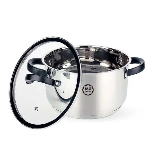 MG HOME | BLACK KOMPLET GARNKÓW  + WKŁAD DO GOTOWANIA NA PARZE 9 EL.