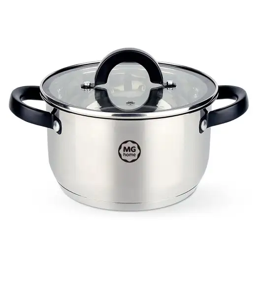 MG HOME | BLACK KOMPLET GARNKÓW  + WKŁAD DO GOTOWANIA NA PARZE 9 EL.