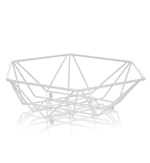 AMBITION DECOR KOSZYK DEKORACYJNY 26CM BIALY