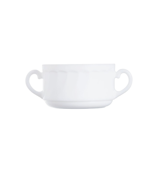 LUMINARC TRIANON WHITE Bulionówka 300 ml - 6 SZT. | 10 cm / szkło hartowane