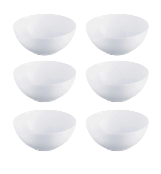 LUMINARC DIWALI WHITE Salaterka 18 cm - 6 SZT. | szkło hartowane | L4604