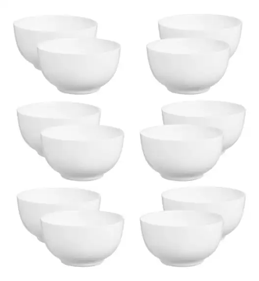 LUMINARC DIWALI WHITE Salaterka 14 cm - 12 SZT. | szkło hartowane | N4054