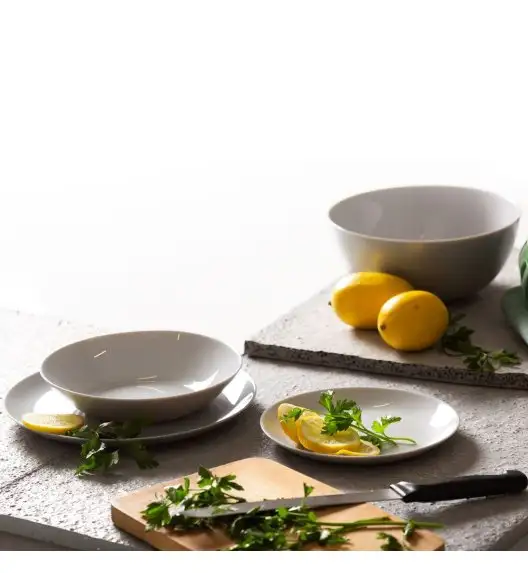 LUMINARC DIWALI GRANIT Komplet obiadowy 38 el dla 12 os / szkło hartowane | P2920