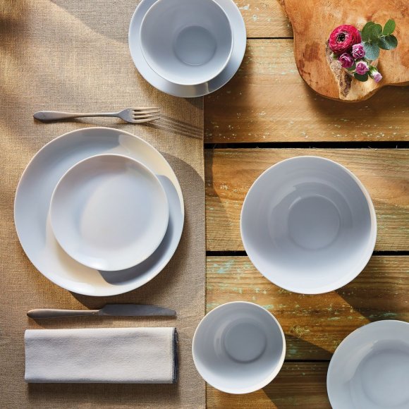 LUMINARC DIWALI GRANIT Komplet obiadowy 38 el dla 12 os / szkło hartowane | P2920