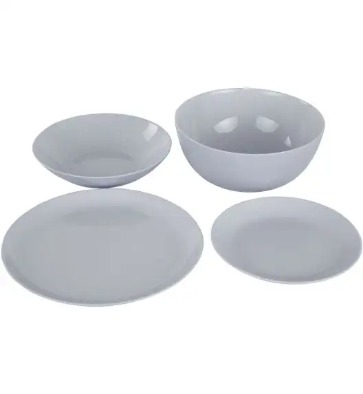 LUMINARC DIWALI GRANIT Komplet obiadowy 57 el dla 18 os / szkło hartowane | P2920