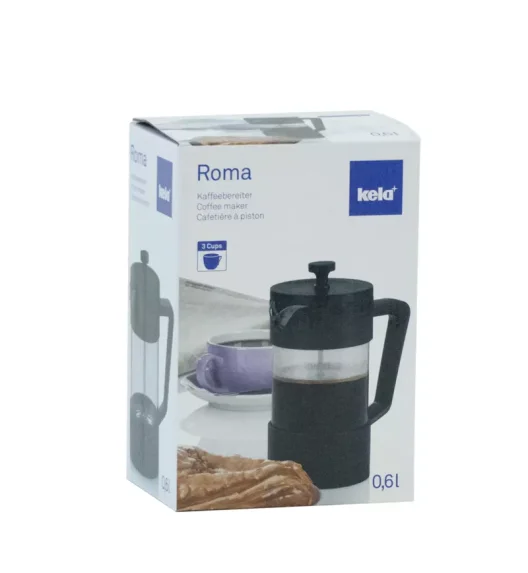 KELA | Roma | kafeteria tłokowa, ⌀ 9 x 18,5 cm, 0,6 l