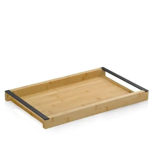 KELA | Kiril | taca do serwowania, bambus/metal, 43 x 27 x 4 cm