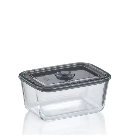 KELA | Aurelia | pojemnik na żywność, szkło borokrzemowe/tworzywo sztuczne, 1,4 l, 20 x 14,5 x 9 cm