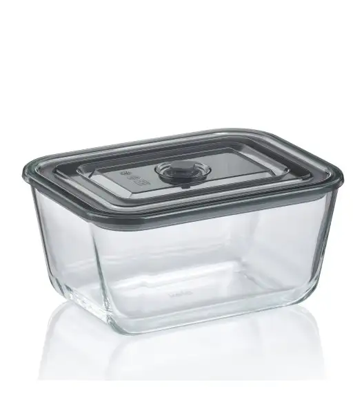 KELA | Aurelia | pojemnik na żywność, szkło borokrzemowe/tworzywo sztuczne, 2,5 l, 24 x 18 x 11 cm