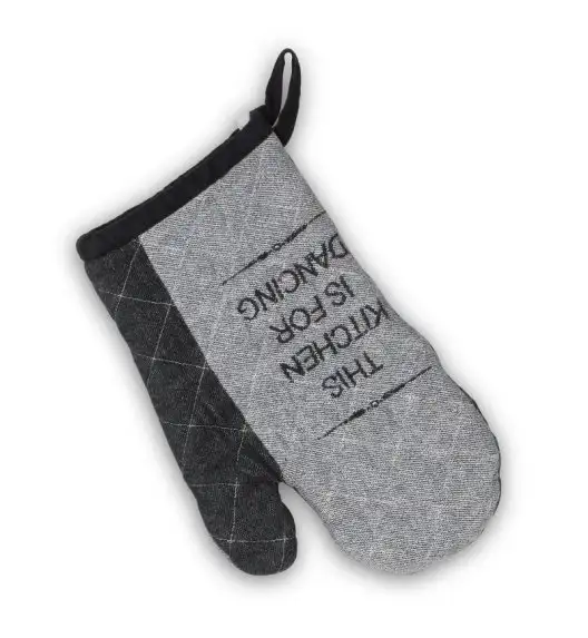 KELA | Gianna | rękawica kuchenna, 100% bawełna, 28 x 18 cm, czarno-biała