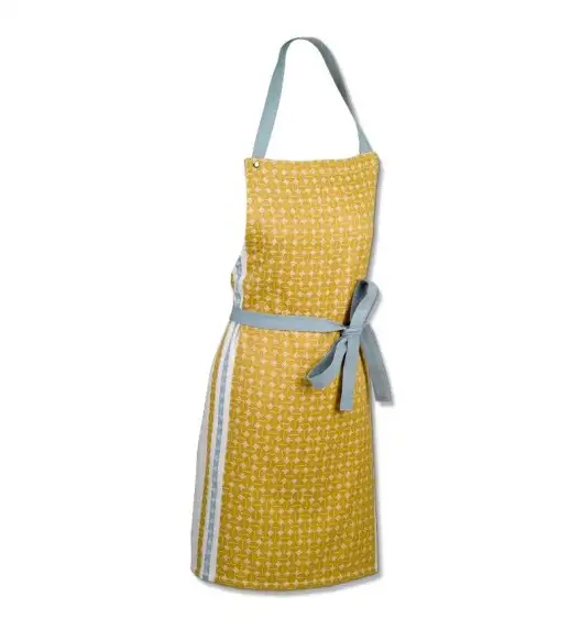 KELA | Svea | fartuch kuchenny, 100% bawełna, 80 x 67 cm, żółty