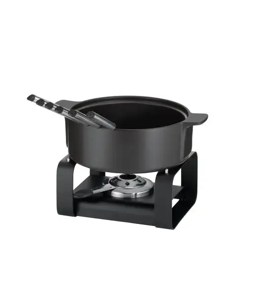 KELA | Roman | zestaw do fondue serowego dla 6 os., ceramika/metal, śred. 22,5 x 19 cm